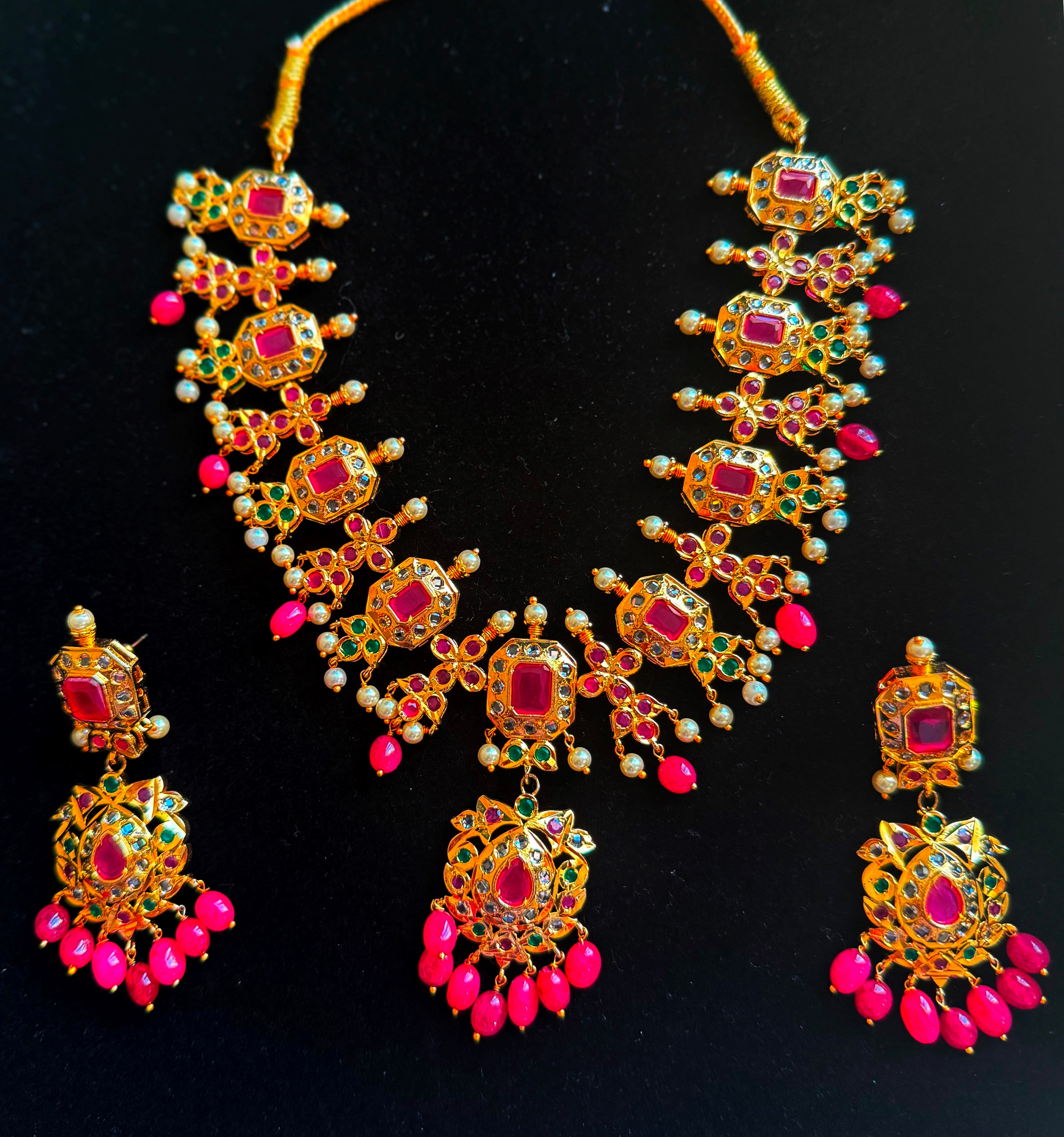The Zubeida Royal Jadau Jewelry Set