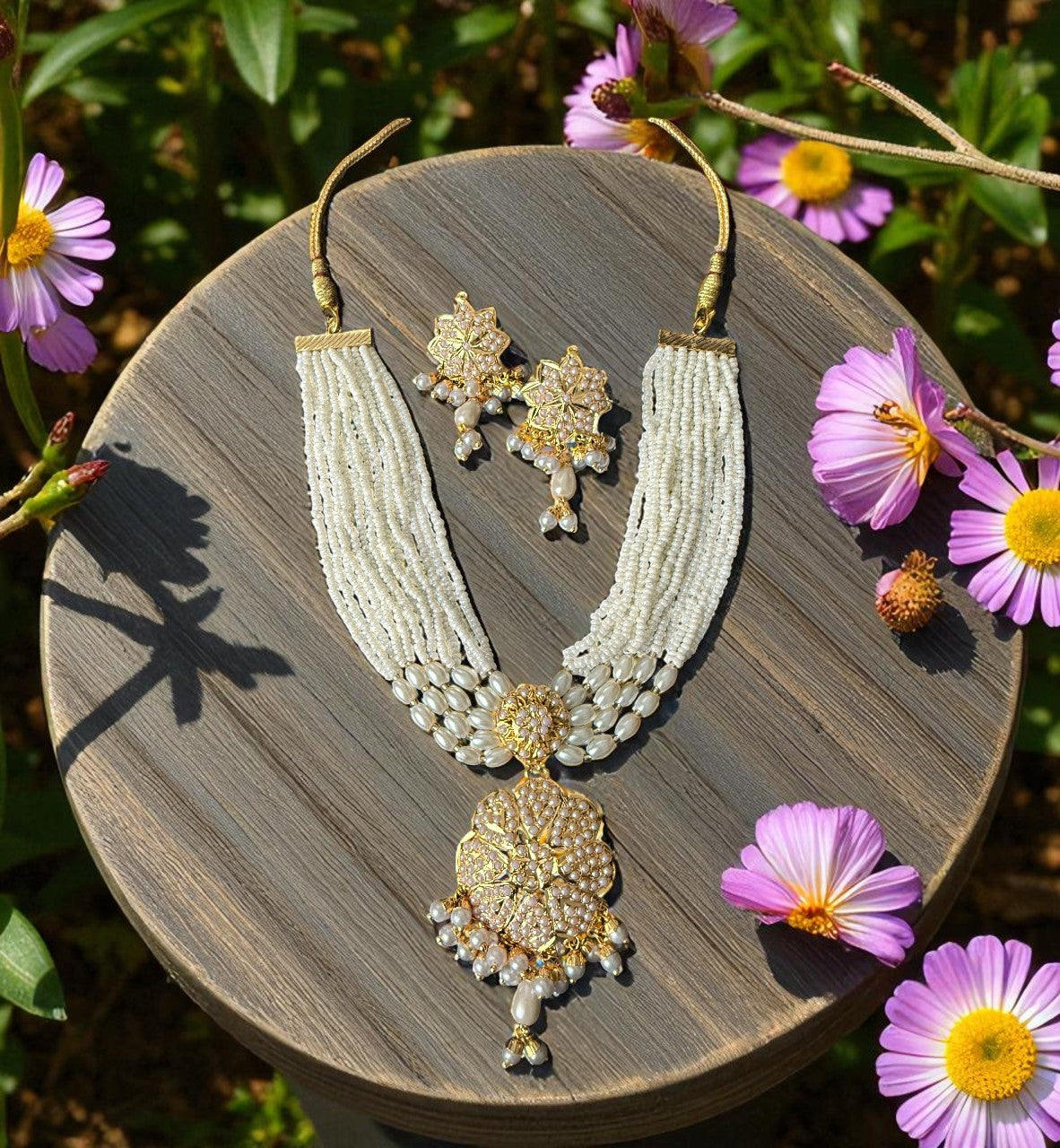 The Nimrat Off-White Jadau Set